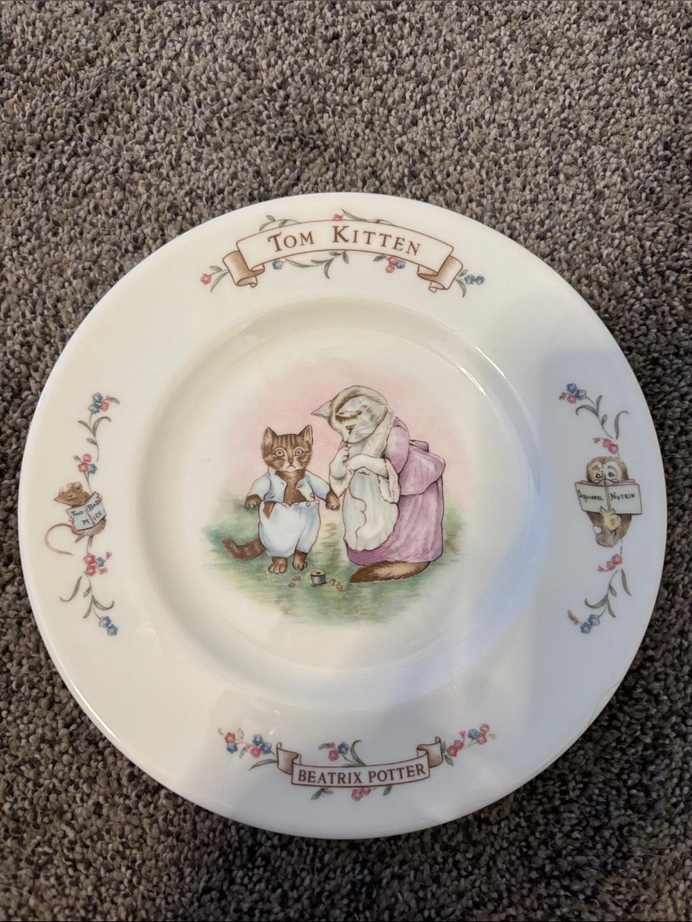 Tom Kitten Beatrix Potter Decorative Plate -no chips/cracks